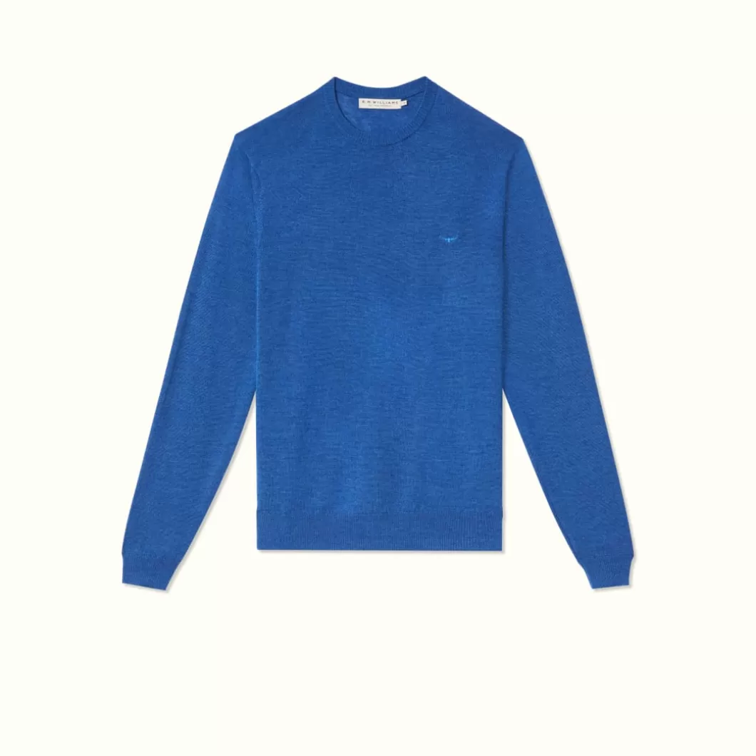 R.M. Williams Bellfield Sweater Bright Blue Shop