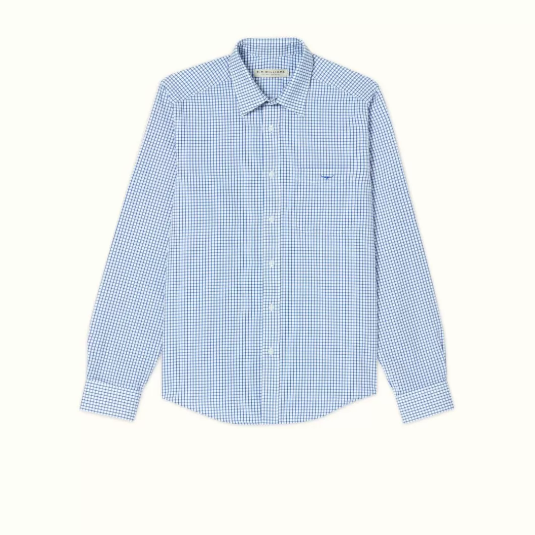 R.M. Williams Jervis Shirt White Blue Fashion