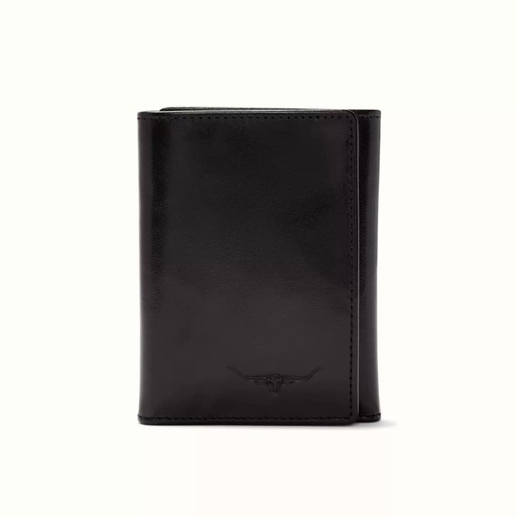 R.M. Williams Tri-Fold Wallet Black Cheap